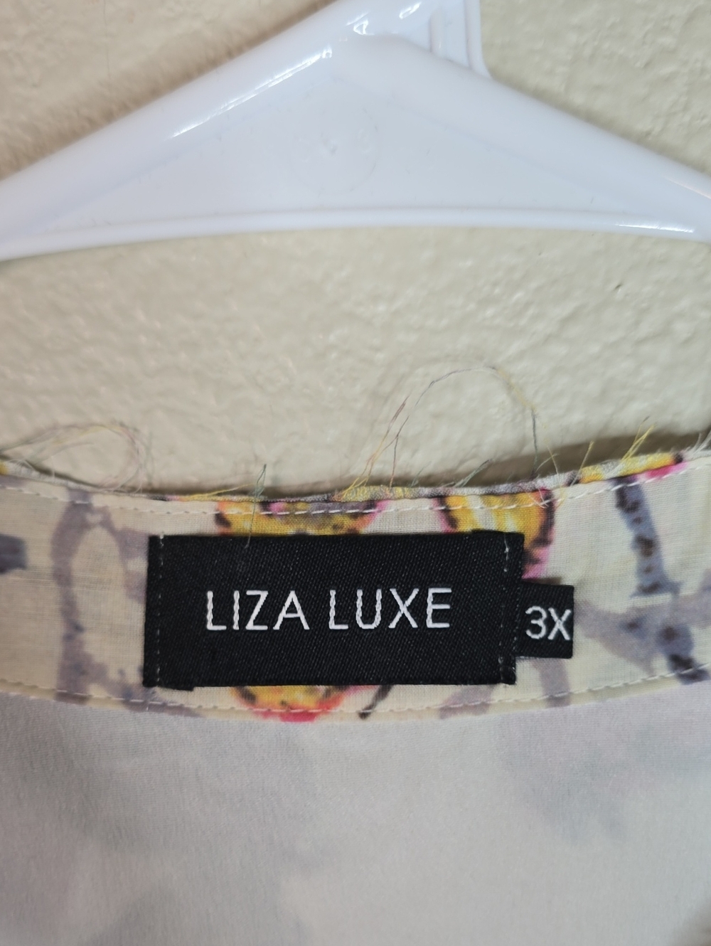 Liza Luxe Floral Button-Front Pink & Yellow Women's Midi Dress Size 3X - Picture 5 of 8